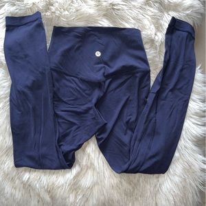 navy blue lululemon align leggings